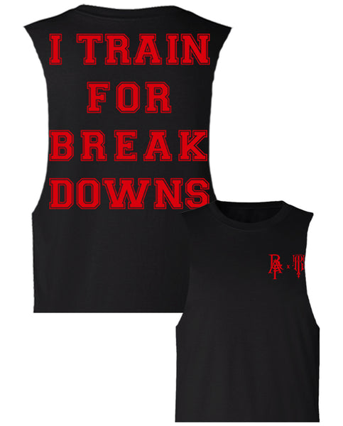 RAF X BT "BREAKDOWNS" Women's Custom Cut Crop Muscle Tee