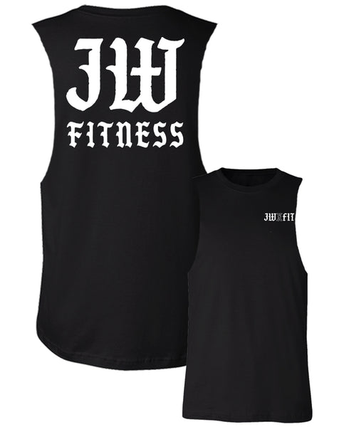 JW Fit "LOGO" Custom Cut Muscle Tee