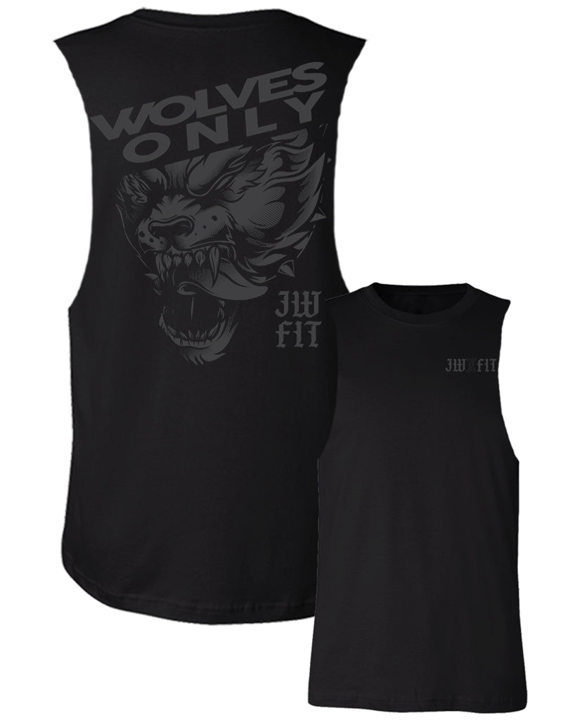 JW Fit "WOLVES ONLY" Custom Cut Muscle Tee